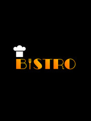 Bistro logo on a black background
