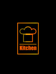 Kitchen logo on a black background