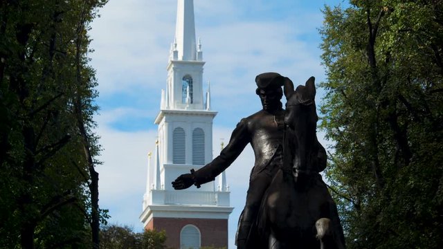 Paul Revere Statue Boston Freedom Trail City History 