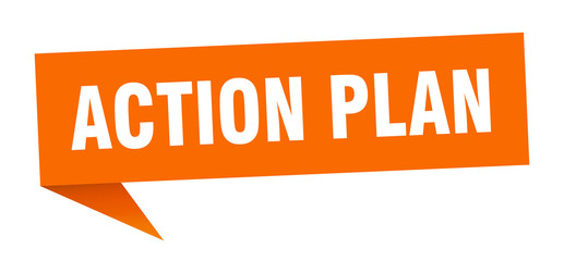 action plan speech bubble. action plan ribbon sign. action plan banner