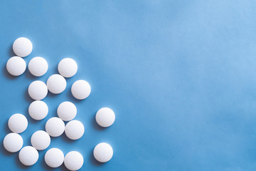 White round pills, great design for any purposes. Abstract geometric pattern. Health cure collection. Medicine pill. Medical pharmacy concept. Disease treatment.