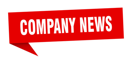 company news speech bubble. company news ribbon sign. company news banner