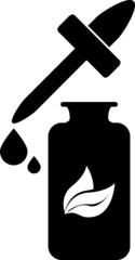 Medical drops icon, vector