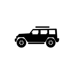 Jeep vector icons, Summer trips and holidays, adventure and crossover concepts. Vector sketch illustration for print, web, cellular, and vector with a white background.