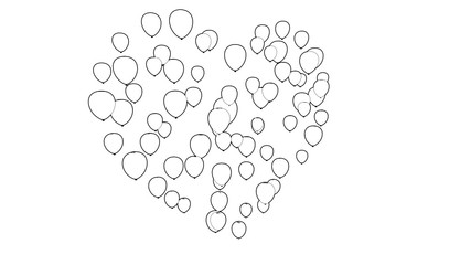 Heart Shaped Valentines Day Balloons