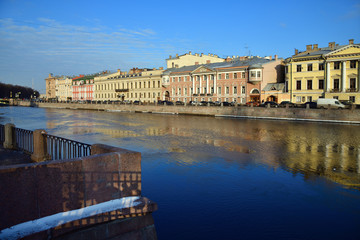 Fototapeta na wymiar Fontanka River Embankment