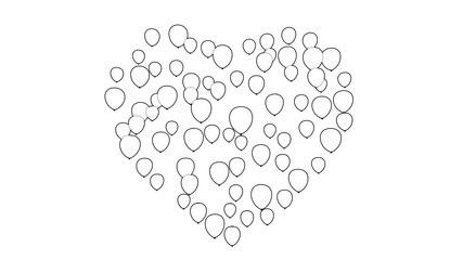 Heart Shaped Valentines Day Balloons