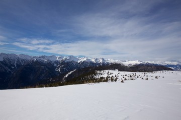 Fototapeta na wymiar Jochtal Gitschberg Panorama