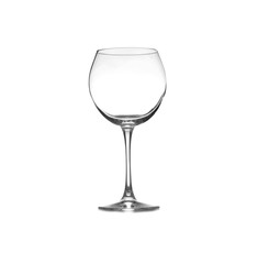 Empty clean wine glass isolated on white