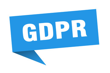 gdpr speech bubble. gdpr ribbon sign. gdpr banner