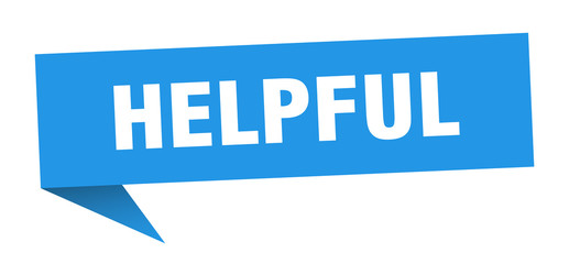 helpful speech bubble. helpful ribbon sign. helpful banner