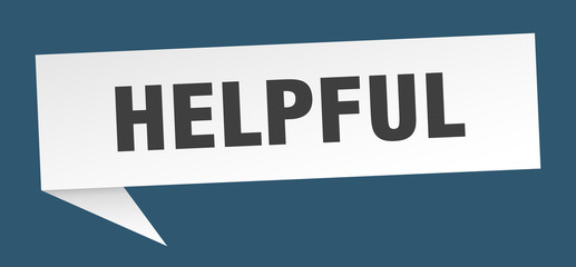 helpful speech bubble. helpful ribbon sign. helpful banner