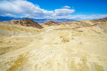 hikink the golden canyon - gower gulch circuit in death valley, california, usa
