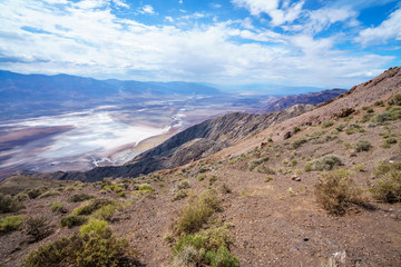 badwater basin from dantes view in death valley, california, usa