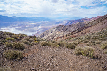 badwater basin from dantes view in death valley, california, usa