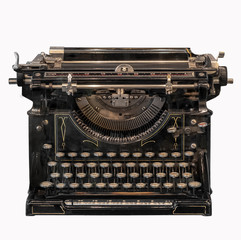 Fototapeta na wymiar Vintage typewriter isolated on white background.