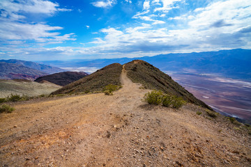 badwater basin from dantes view in death valley, california, usa