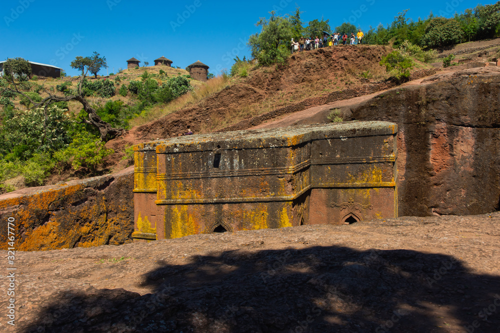 Sticker bete giyorgis, st george church, lalibela