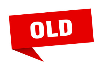 old speech bubble. old ribbon sign. old banner