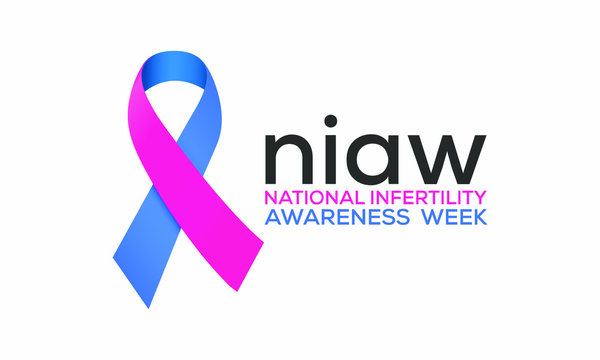 Vector Illustration On The Theme Of National Infertility Awareness Week Observed In Last Week Of April Before Mother's Day.