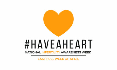 Vector illustration on the theme of National Infertility awareness week observed in last week of April before Mother's day.