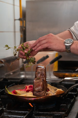 Adding thyme to T-Bone