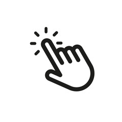 The cursor icon. Simple vector illustration.