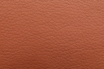 Fototapeta premium Texture of brown leather as background, closeup