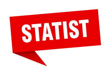 statist speech bubble. statist ribbon sign. statist banner