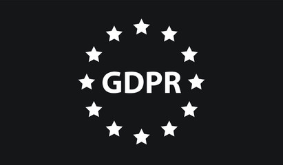 GDPR General Data Protection Regulation, vector illustration