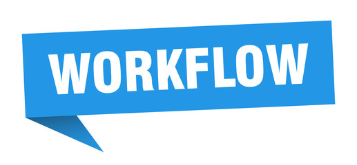 workflow speech bubble. workflow ribbon sign. workflow banner