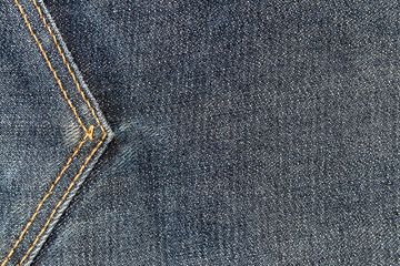 Blue denim jeans texture background.