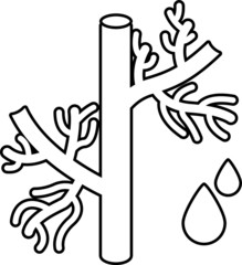 blood vessel icon, vector illustration