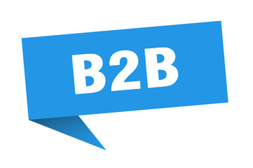 b2b speech bubble. b2b ribbon sign. b2b banner