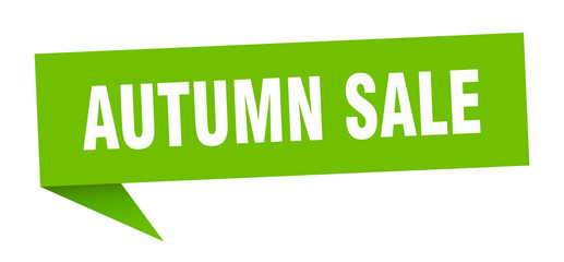 autumn sale speech bubble. autumn sale ribbon sign. autumn sale banner