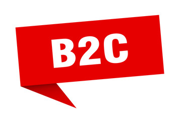 b2c speech bubble. b2c ribbon sign. b2c banner
