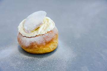 Semla swedish whipped cream bun