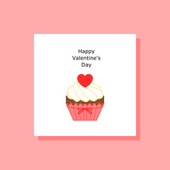 Cupcakes Valentine's Day Cards. Cupcakes send love and happiness. Cards to send love and happiness. Valentine's day cards send love to someone special.
