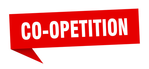 co-opetition speech bubble. co-opetition ribbon sign. co-opetition banner