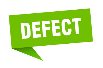 defect speech bubble. defect ribbon sign. defect banner