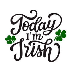 St. Patrick's day lettering