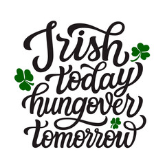 St. Patrick's day lettering