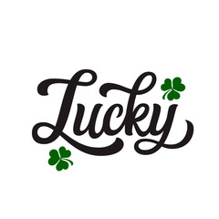 St. Patrick's day lettering