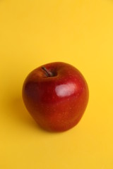 delicious and bright red apple