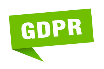 gdpr speech bubble. gdpr ribbon sign. gdpr banner