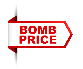red vector banner bomb price