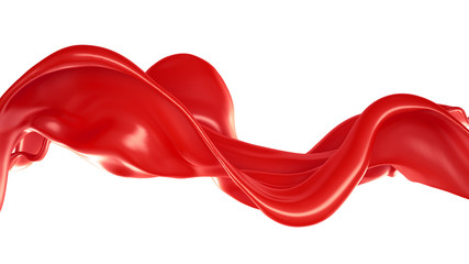 Splash fluid. 3d illustration, 3d rendering.