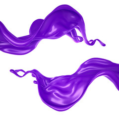 Splash fluid. 3d illustration, 3d rendering.
