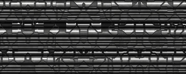 3d material spaceship metal wall cable texture background © Prime