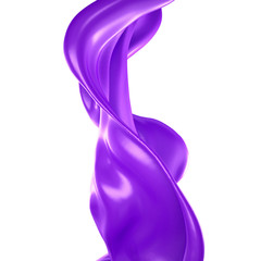 Splash fluid. 3d illustration, 3d rendering.